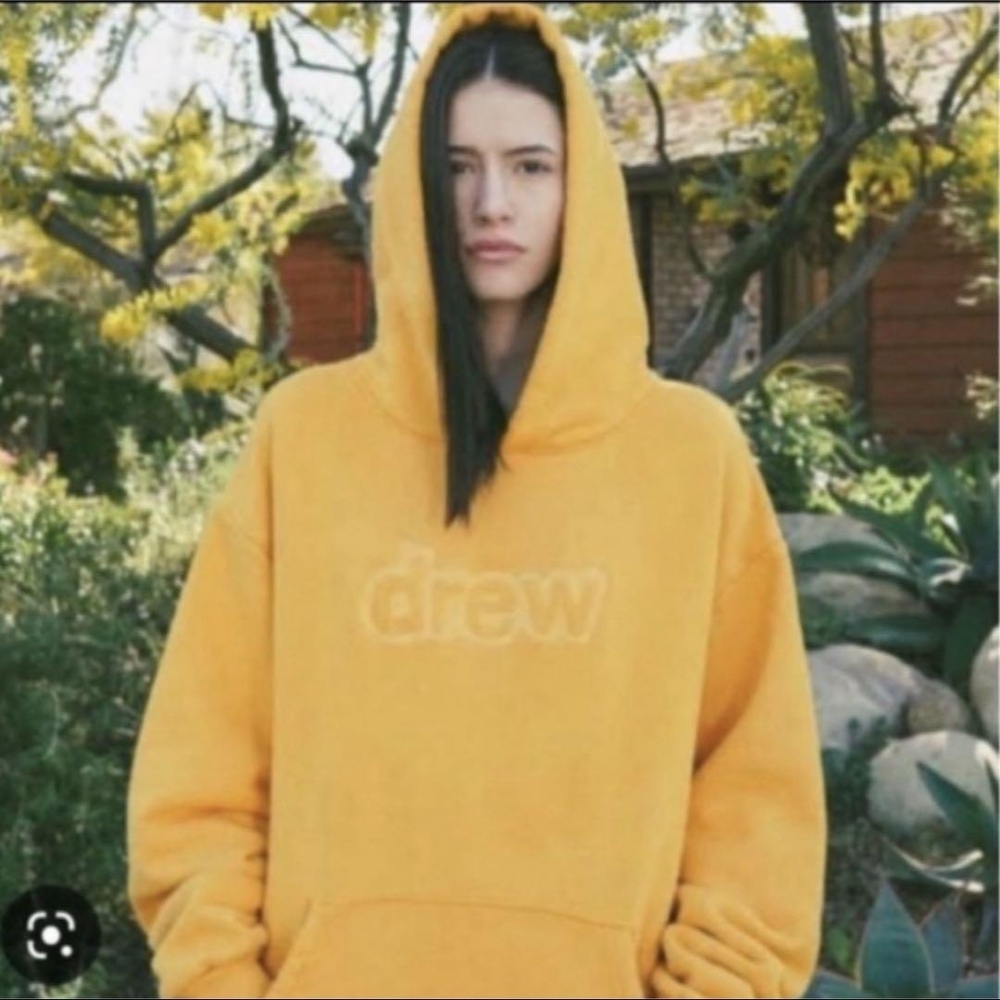 Drew House Mustard Hoodie with Logo